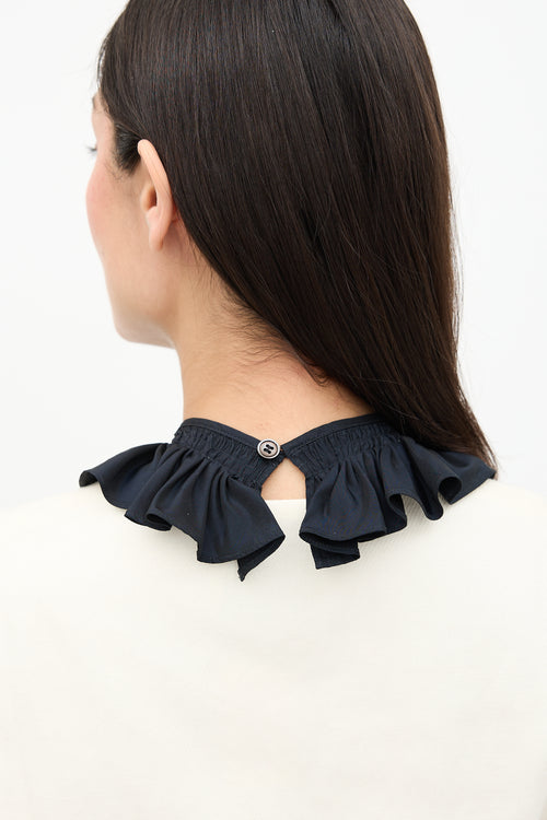 Marni Silk Ruffle Collar