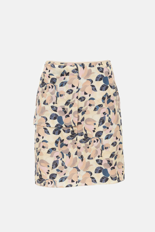 Marni Silk Printed Mini Skirt