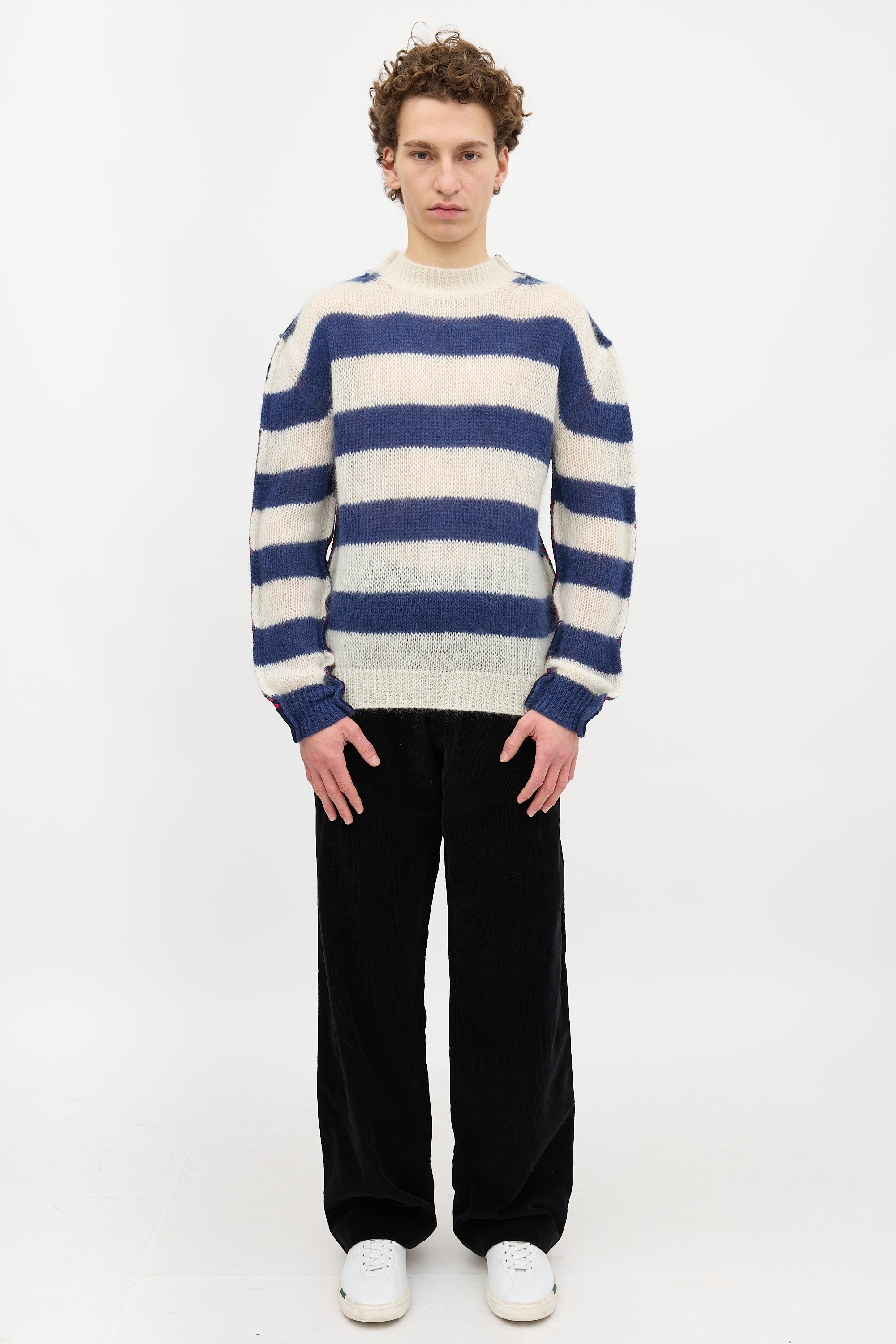 Marni Striped Half and Half Sweater