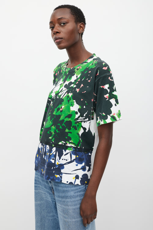 Marni White & Multi Printed T-Shirt