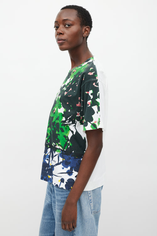 Marni White & Multi Printed T-Shirt