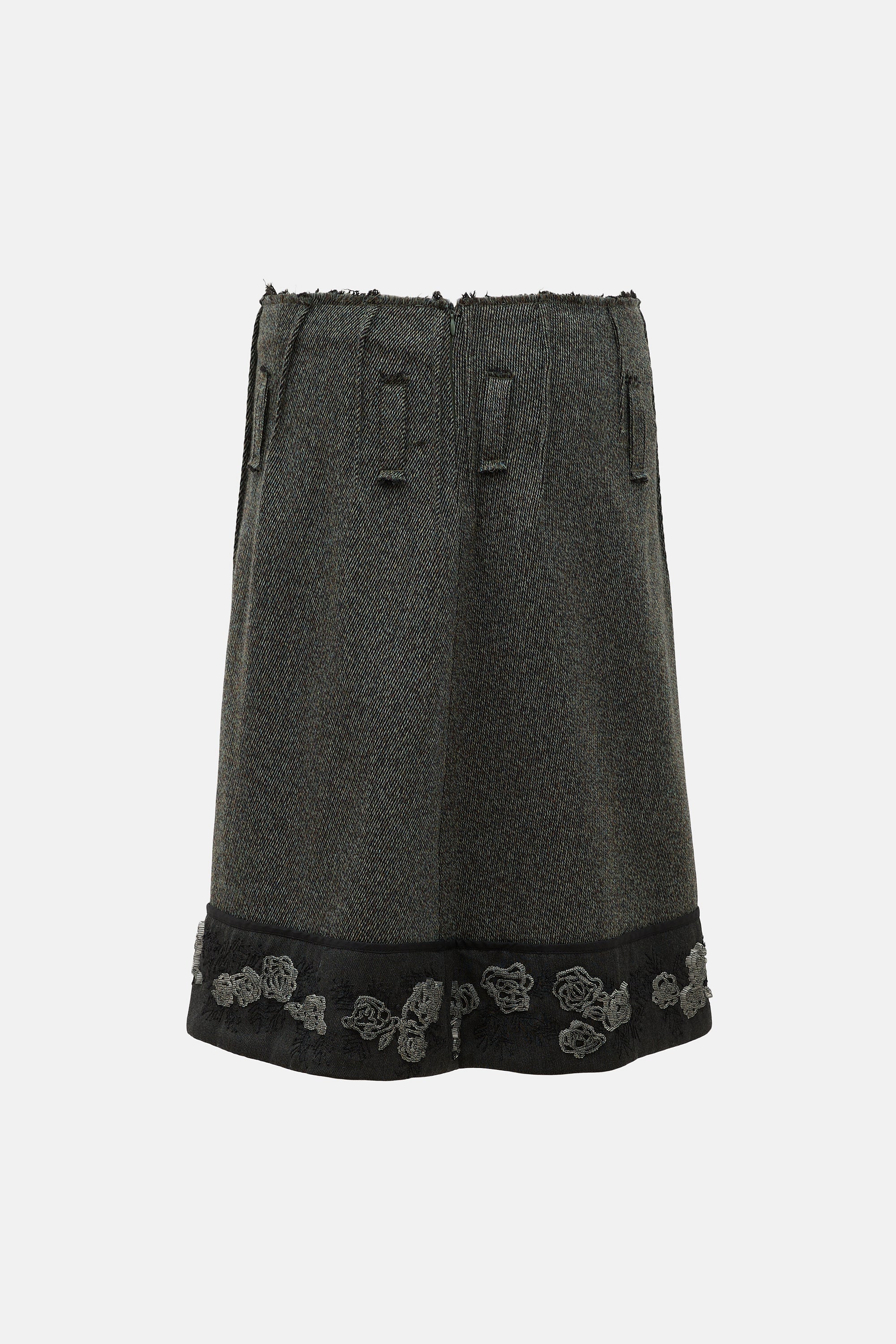 Marni Wool Beaded Hem Skirt