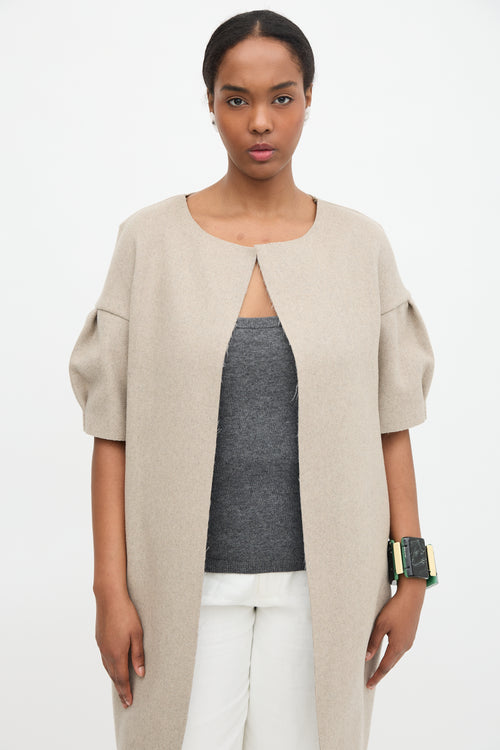 Marni Wool Tucked Sleeve Coat