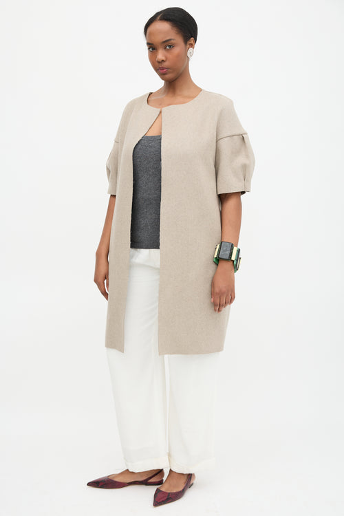 Marni Wool Tucked Sleeve Coat