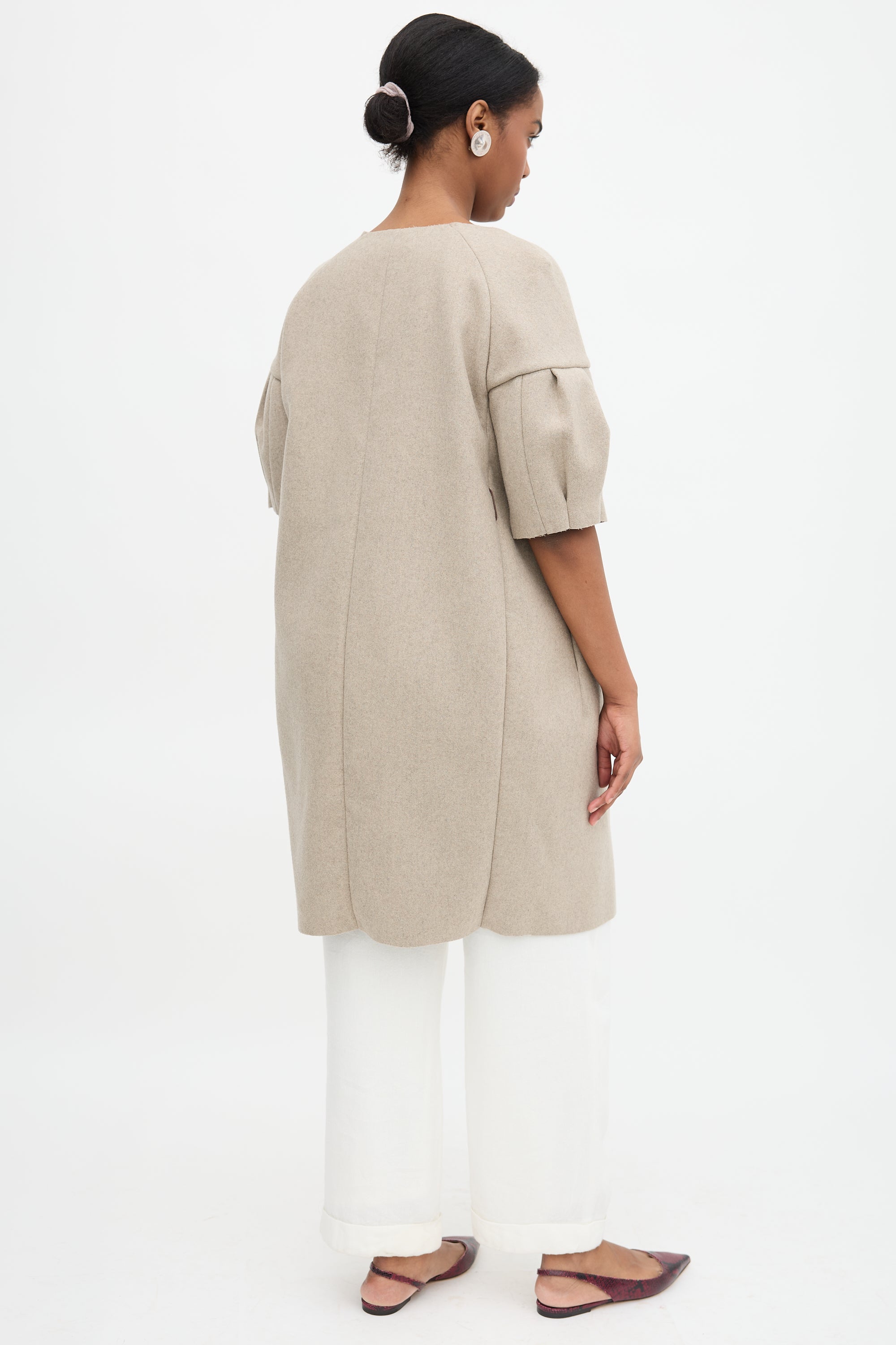 Marni Wool Tucked Sleeve Coat