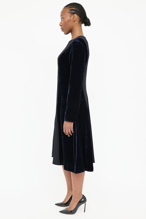 Marni 2023 Silk & Velvet Dress