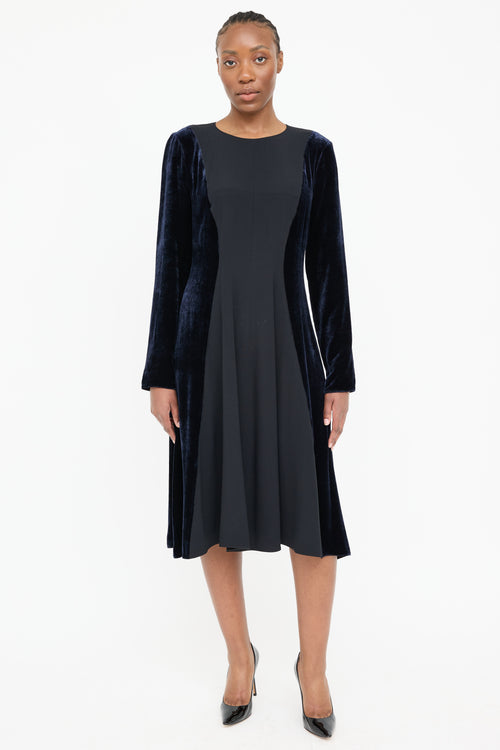 Marni 2020 Silk & Velvet Dress