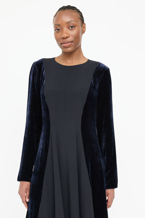 Marni 2021 Silk & Velvet Dress