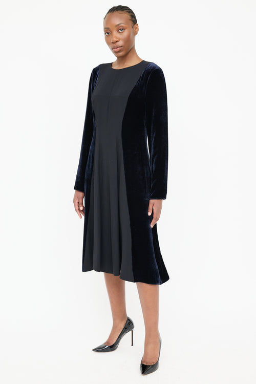 Marni 2022 Silk & Velvet Dress
