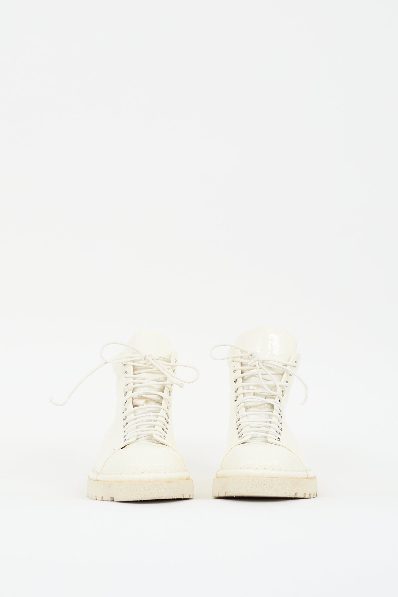 Marsèll White Patent Leather Boot