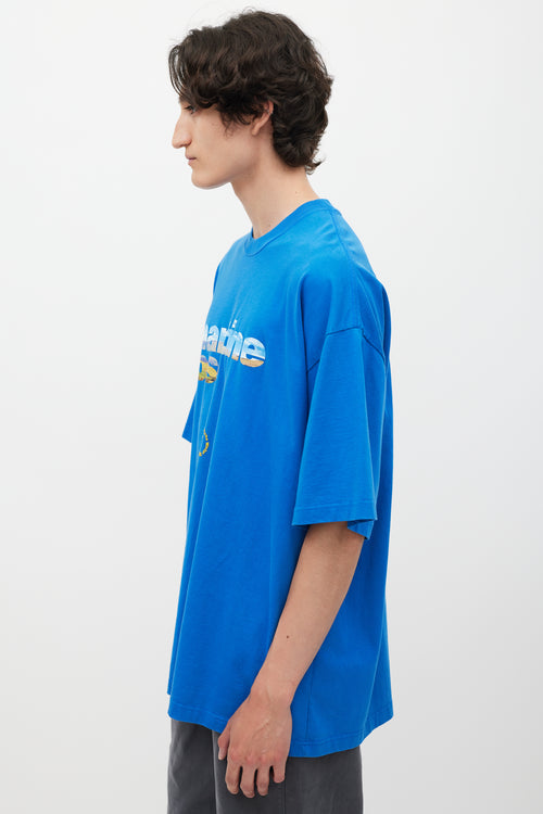 Martine Rose 2021 Blue & Multicolour Goodside Logo T-Shirt