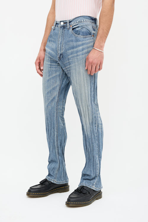 Martine Rose FW 2022 Crinkle Slim Leg Jeans