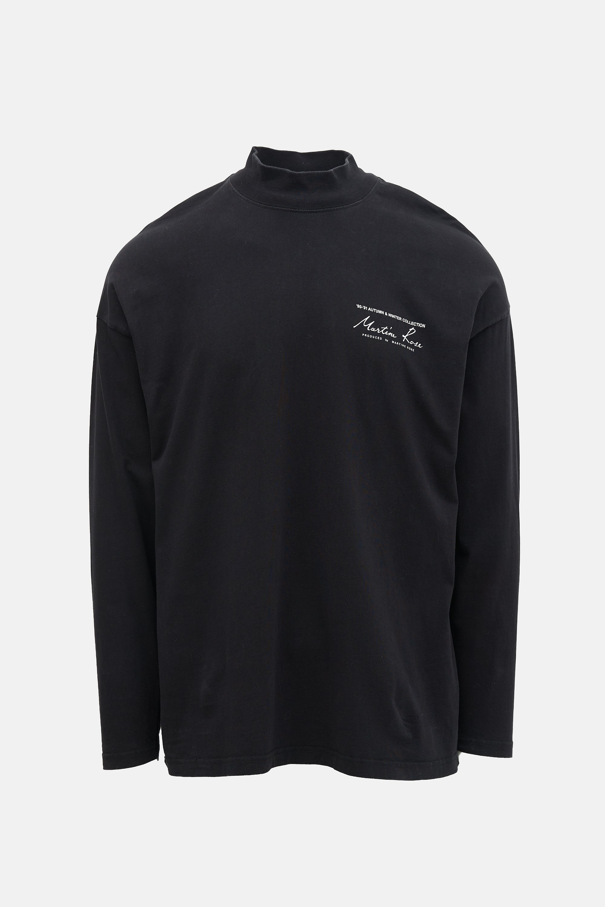 Martine Rose Logo Mock Neck T-Shirt