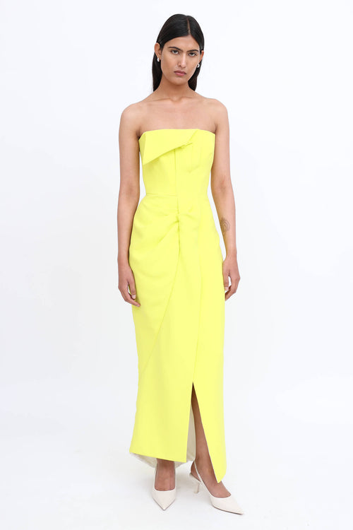 Maticevski Gathered Maxi Dress