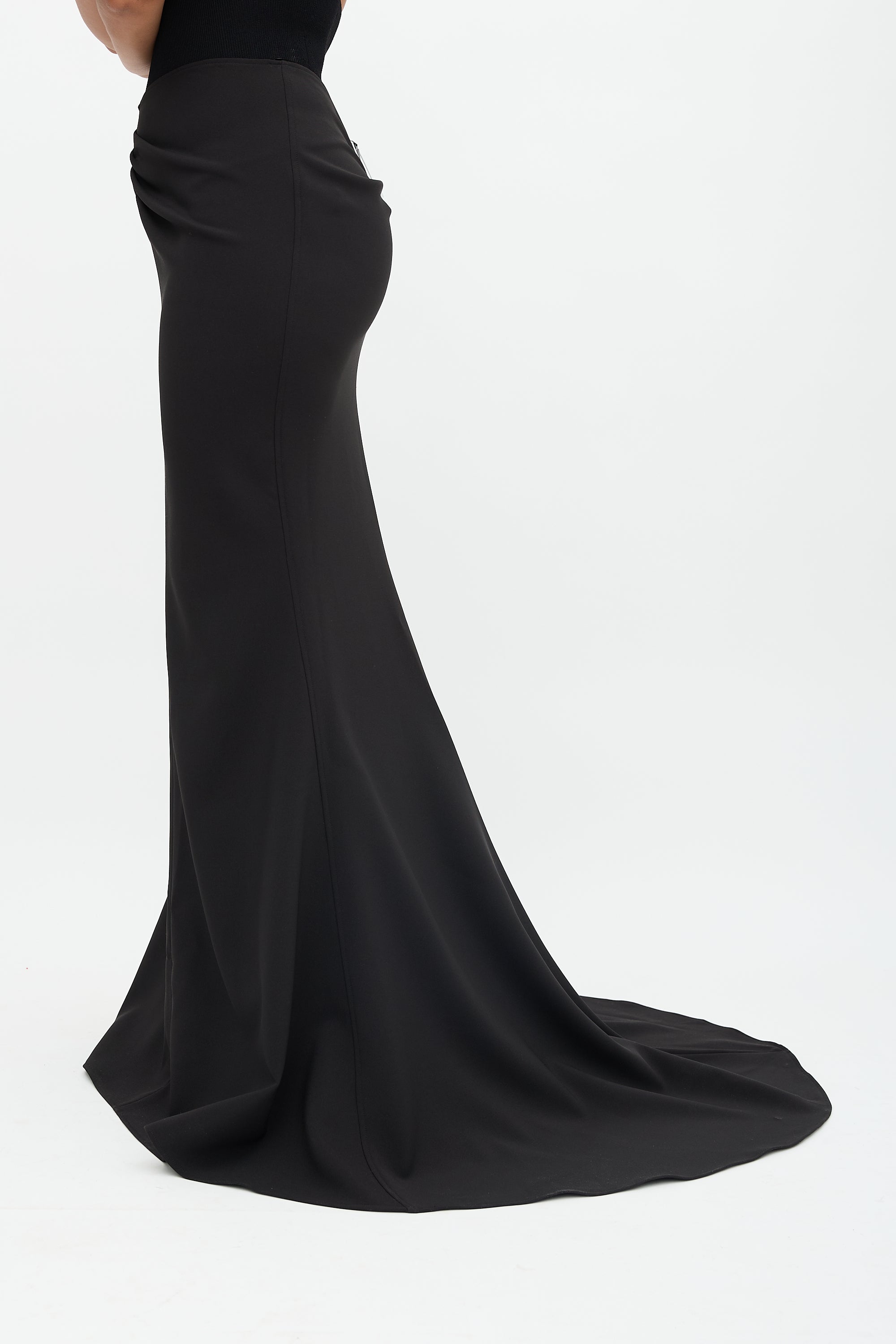 Maticevski Crepe Pyramid Draped Skirt