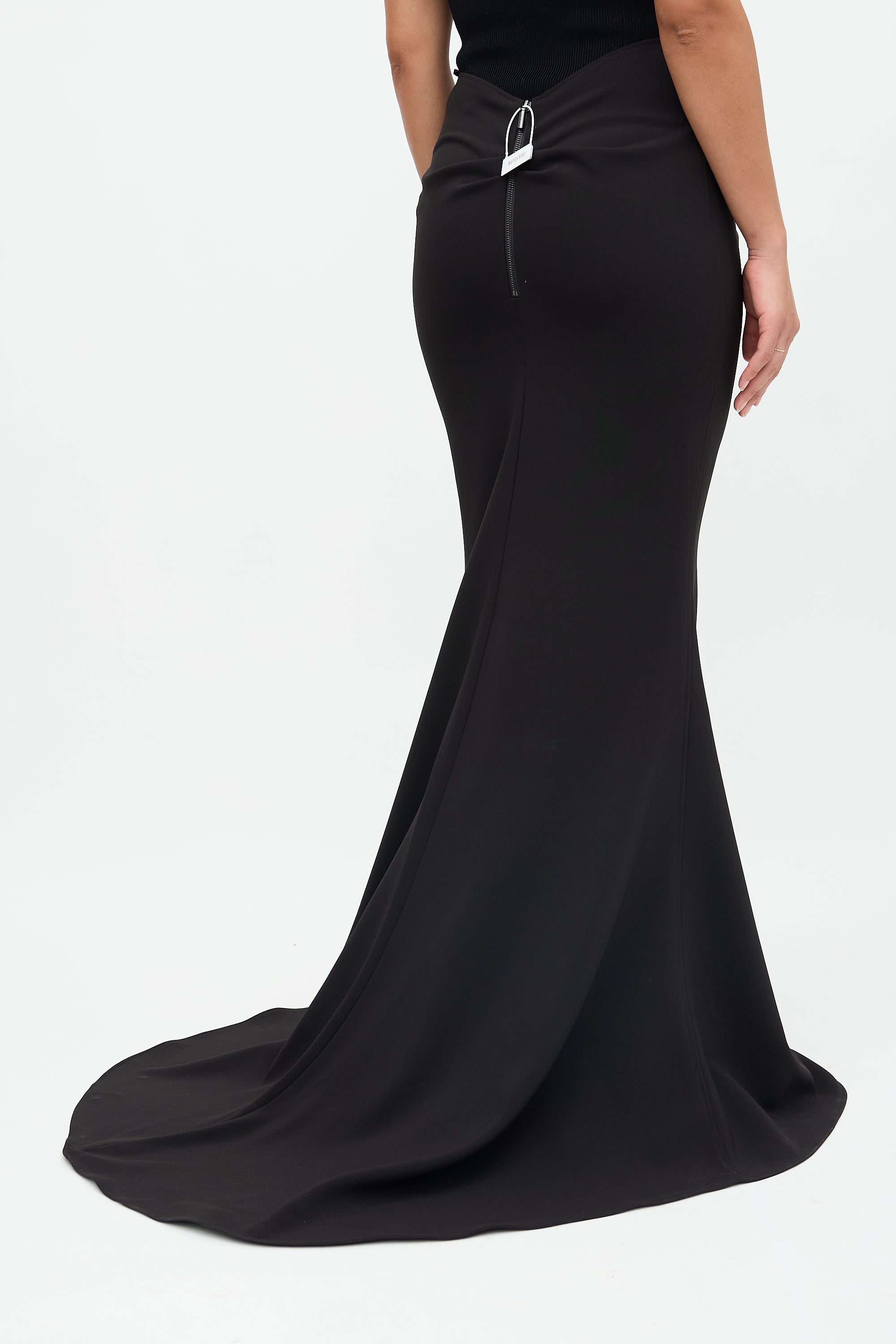 Maticevski Crepe Pyramid Draped Skirt
