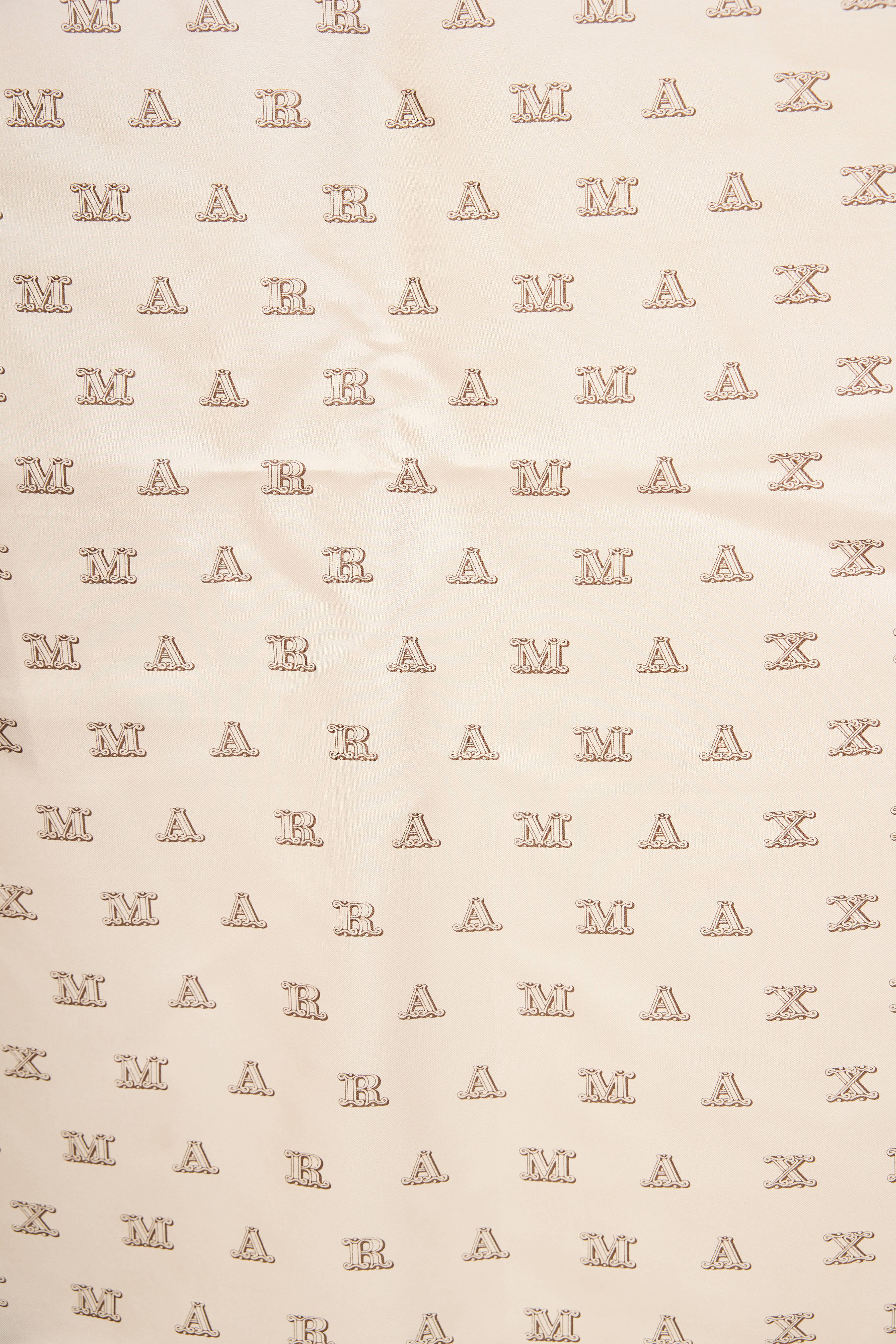 Max Mara Silk Logo Scarf