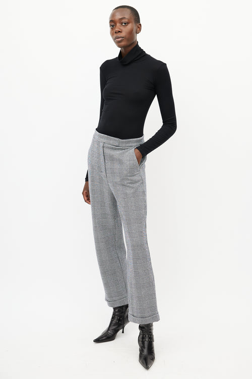 Max Mara Black & White Houndstooth Trouser