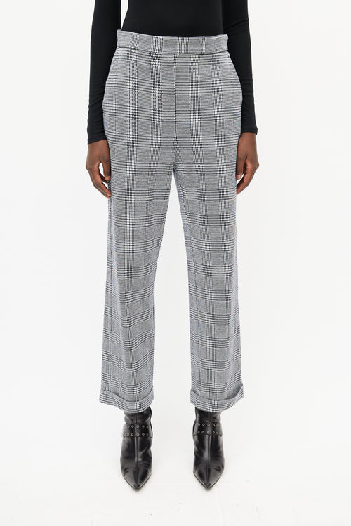Max Mara Black & White Houndstooth Trouser