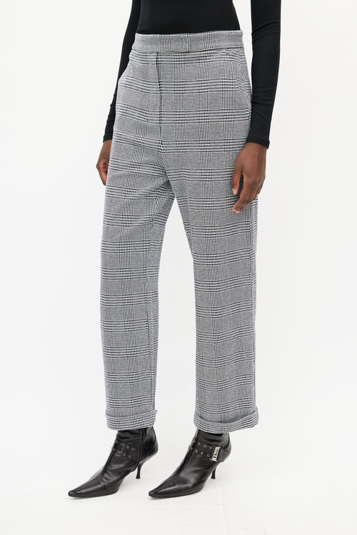 Max Mara Black & White Houndstooth Trouser