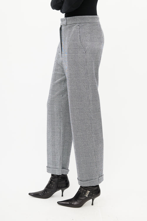 Max Mara Black & White Houndstooth Trouser