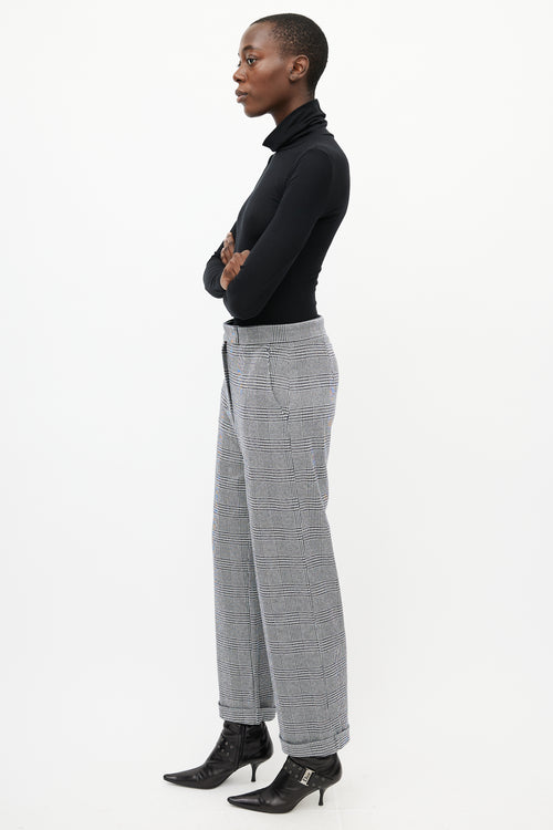 Max Mara Black & White Houndstooth Trouser
