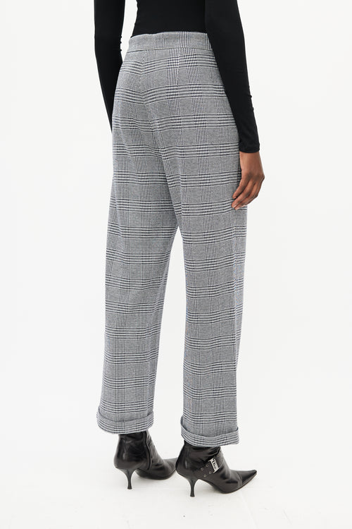 Max Mara Black & White Houndstooth Trouser