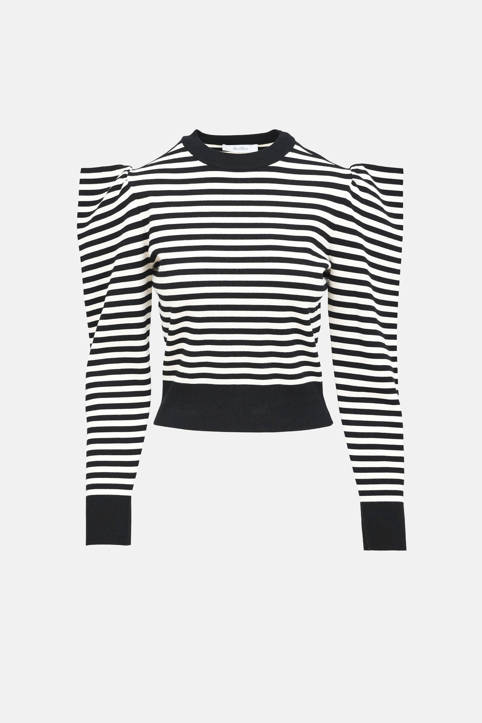 Max Mara Striped Volpino Shoulder Sweater
