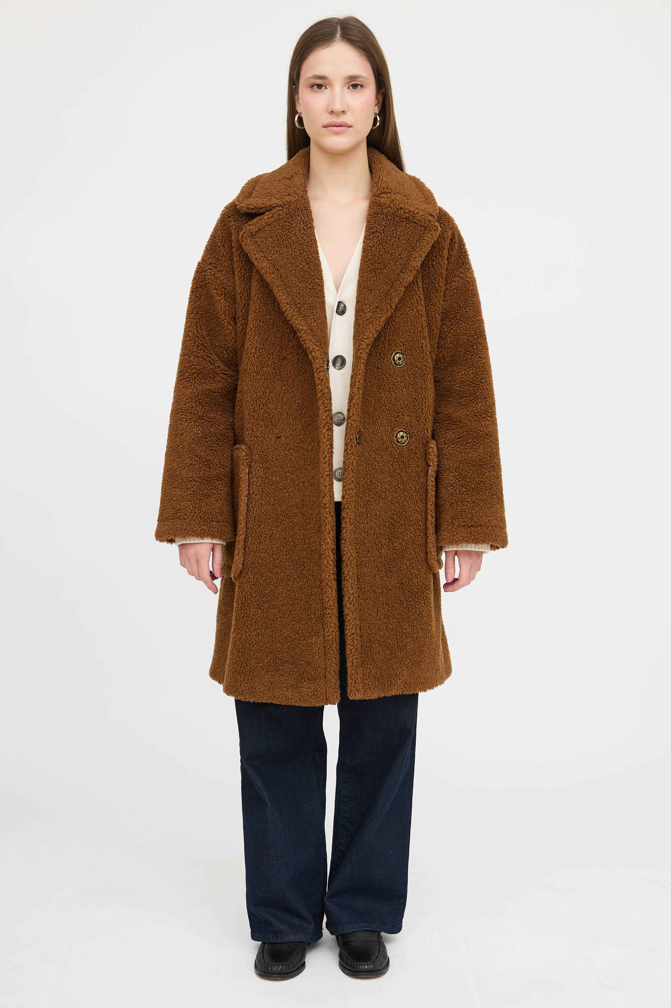 Max Mara Teddy Fleece Coat