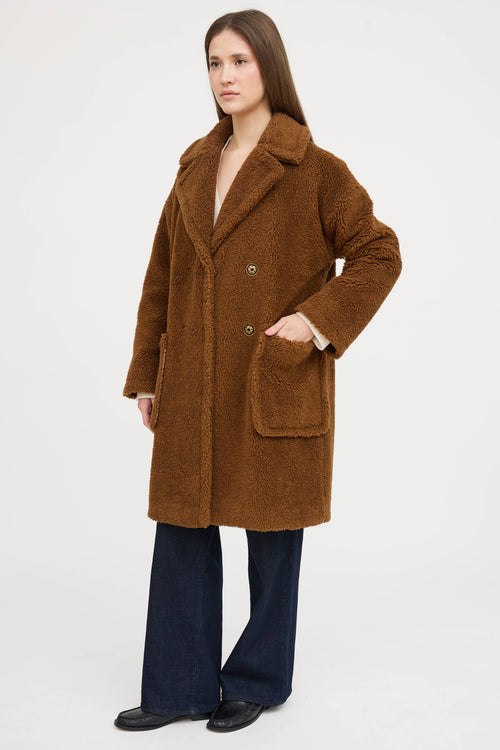 Max Mara Teddy Fleece Coat