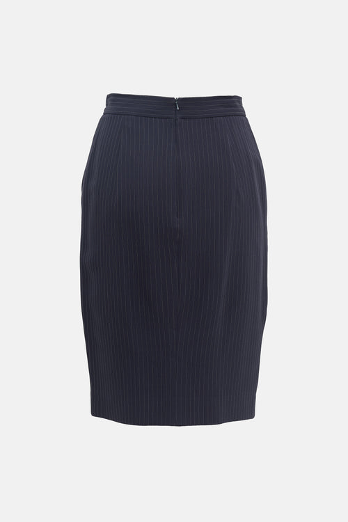 Max Mara Pinstripe Skirt Suit