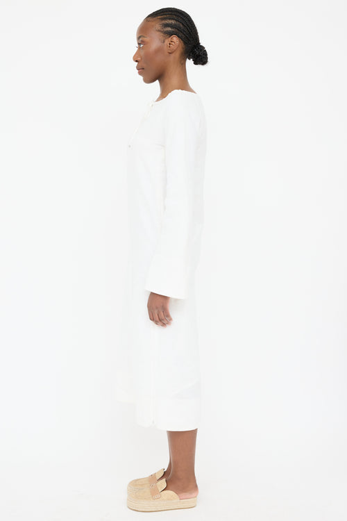 Max Mara S Linen Tie Dress