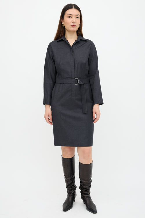 Max Mara Belted Shirt Dress