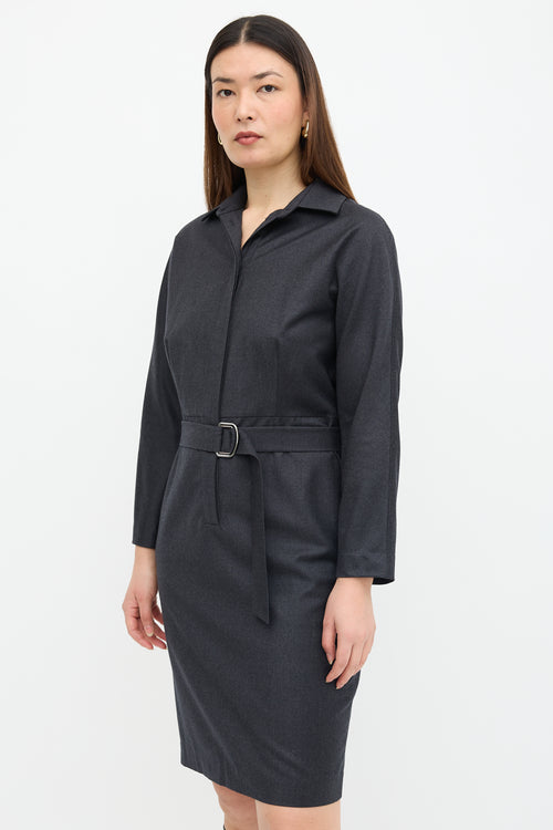 Max Mara Belted Shirt Dress
