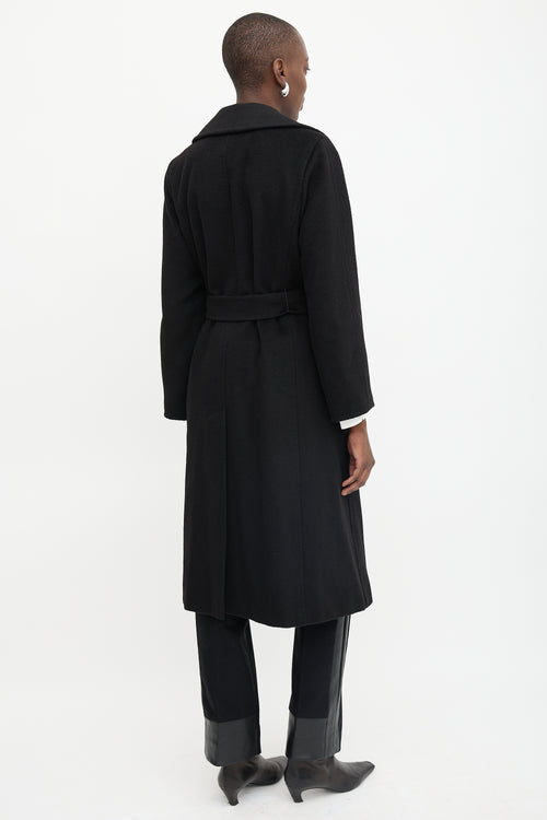 Hair Belted Wrap Coat