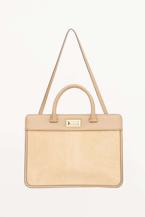 Max Mara Hair & Leather Hollywood Bag