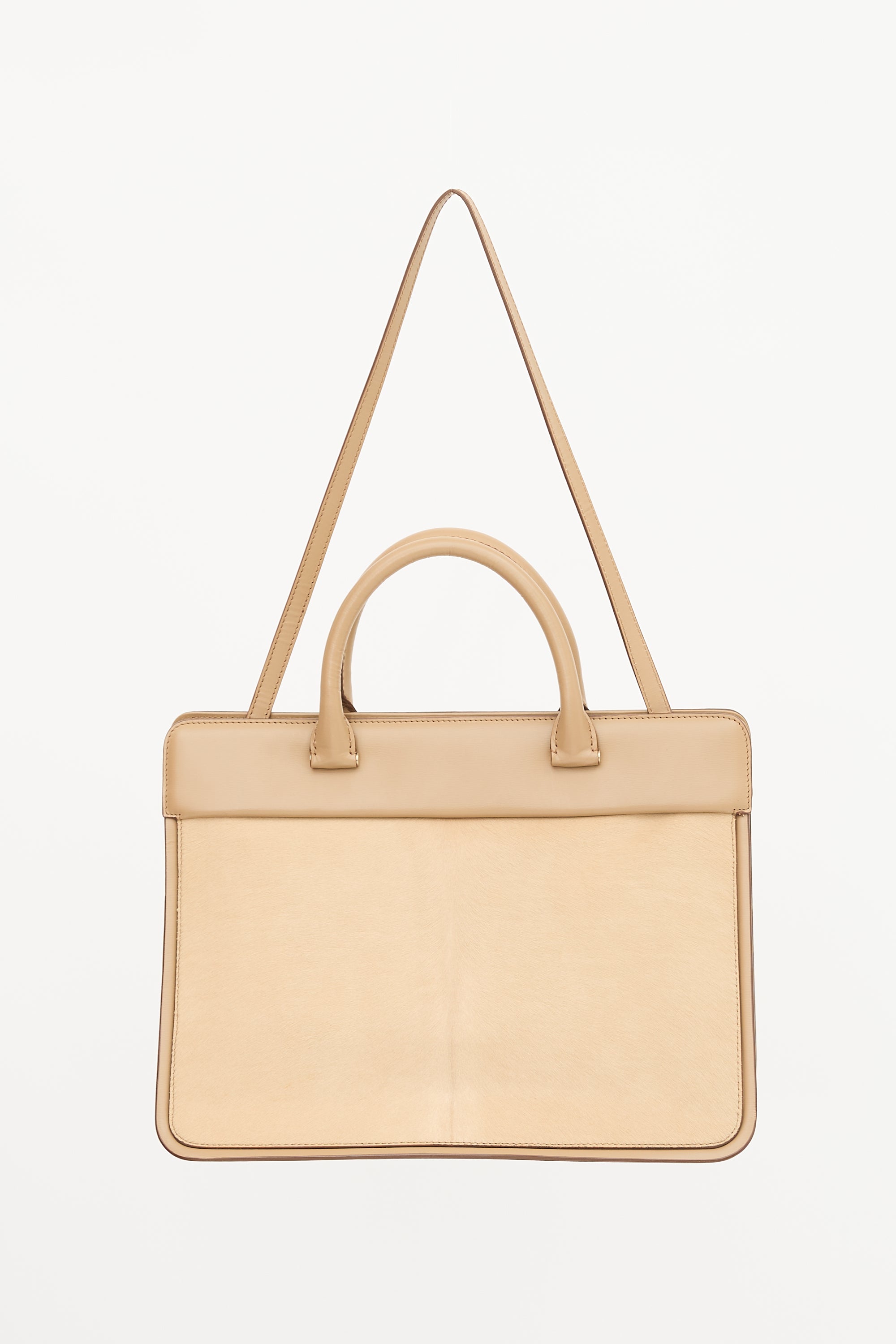 Max Mara Hair & Leather Hollywood Bag