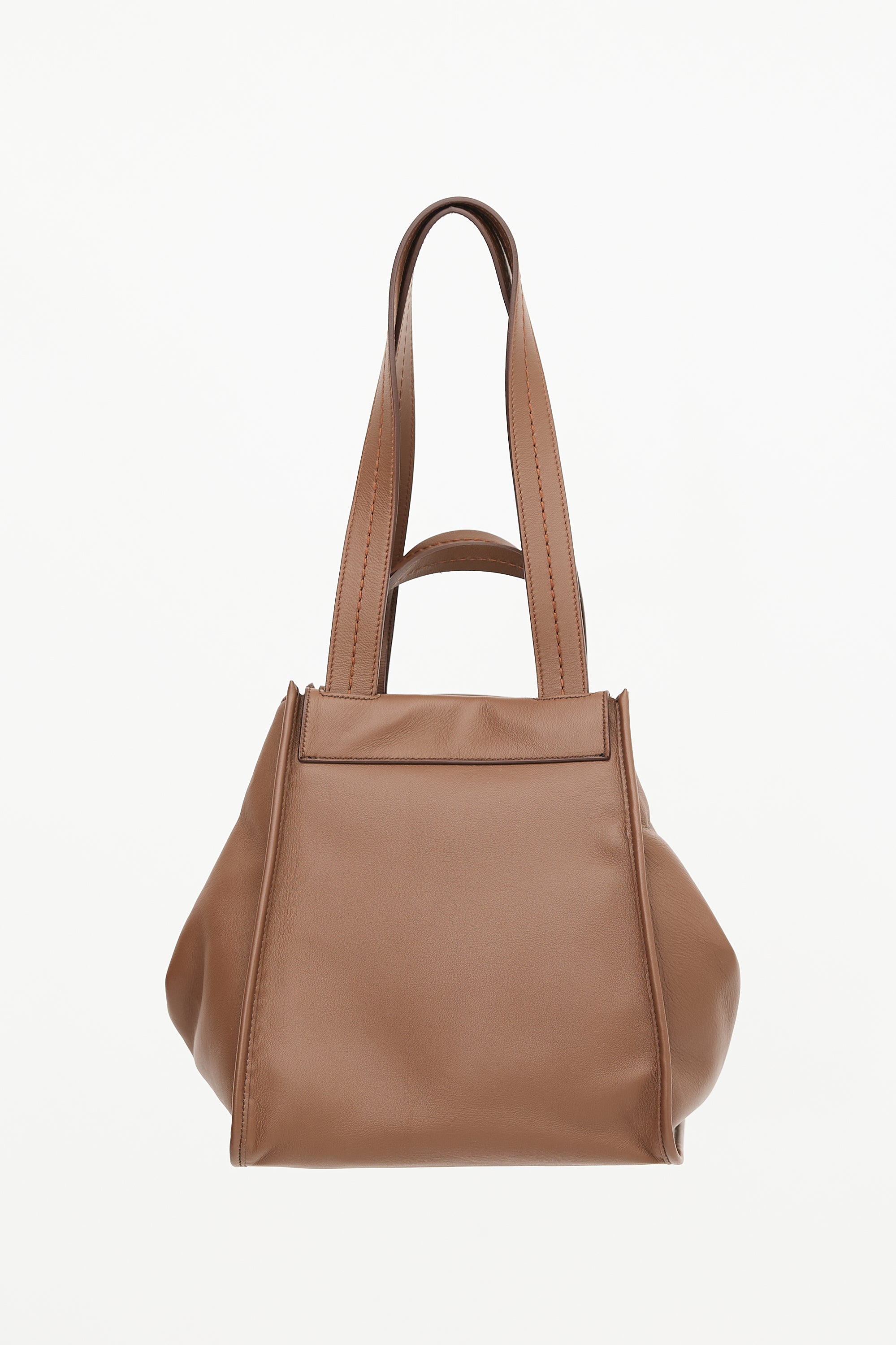 Max Mara Leather & Cashmere Anit Reversible Bag