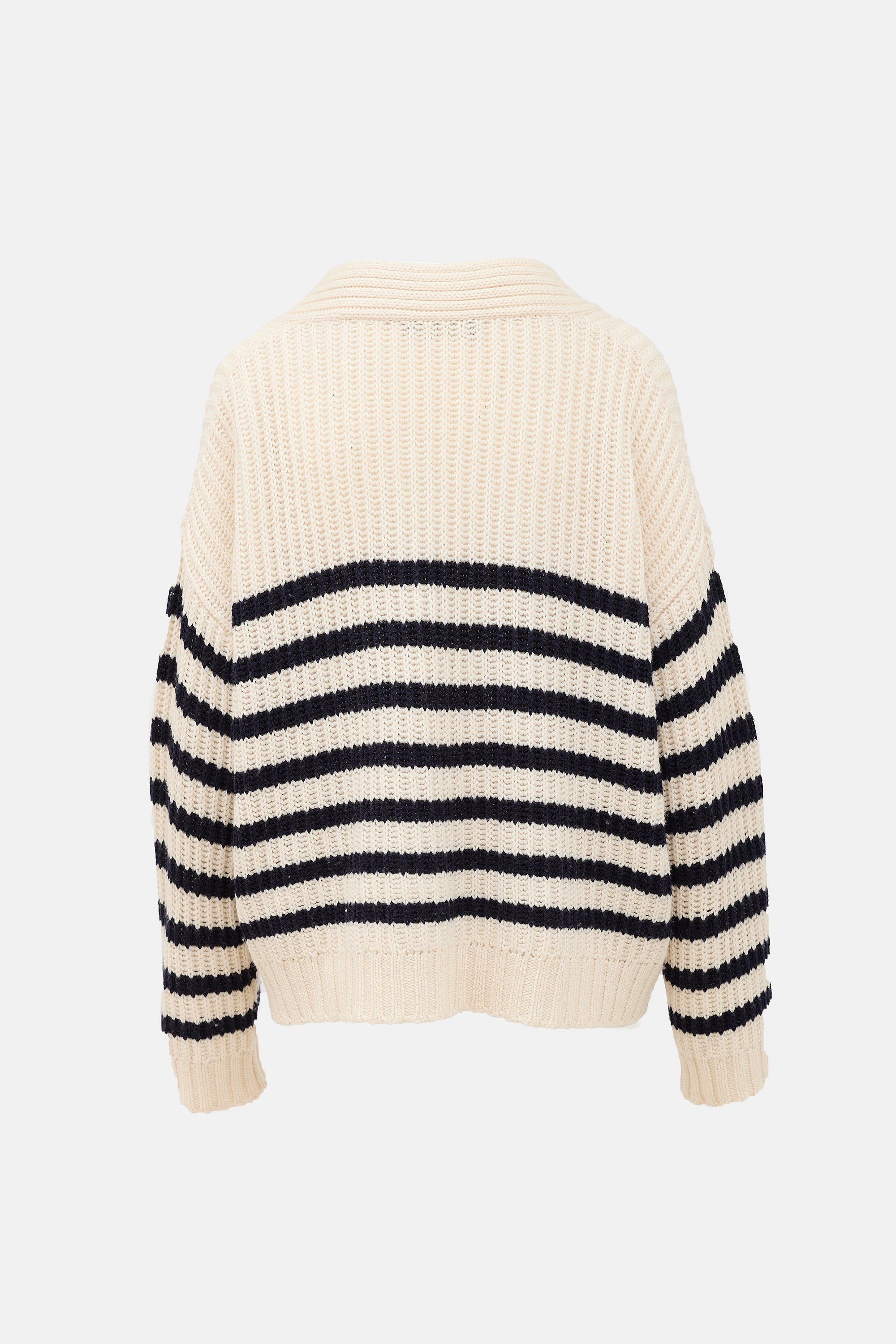 Weekend Wool Stripe Cardigan
