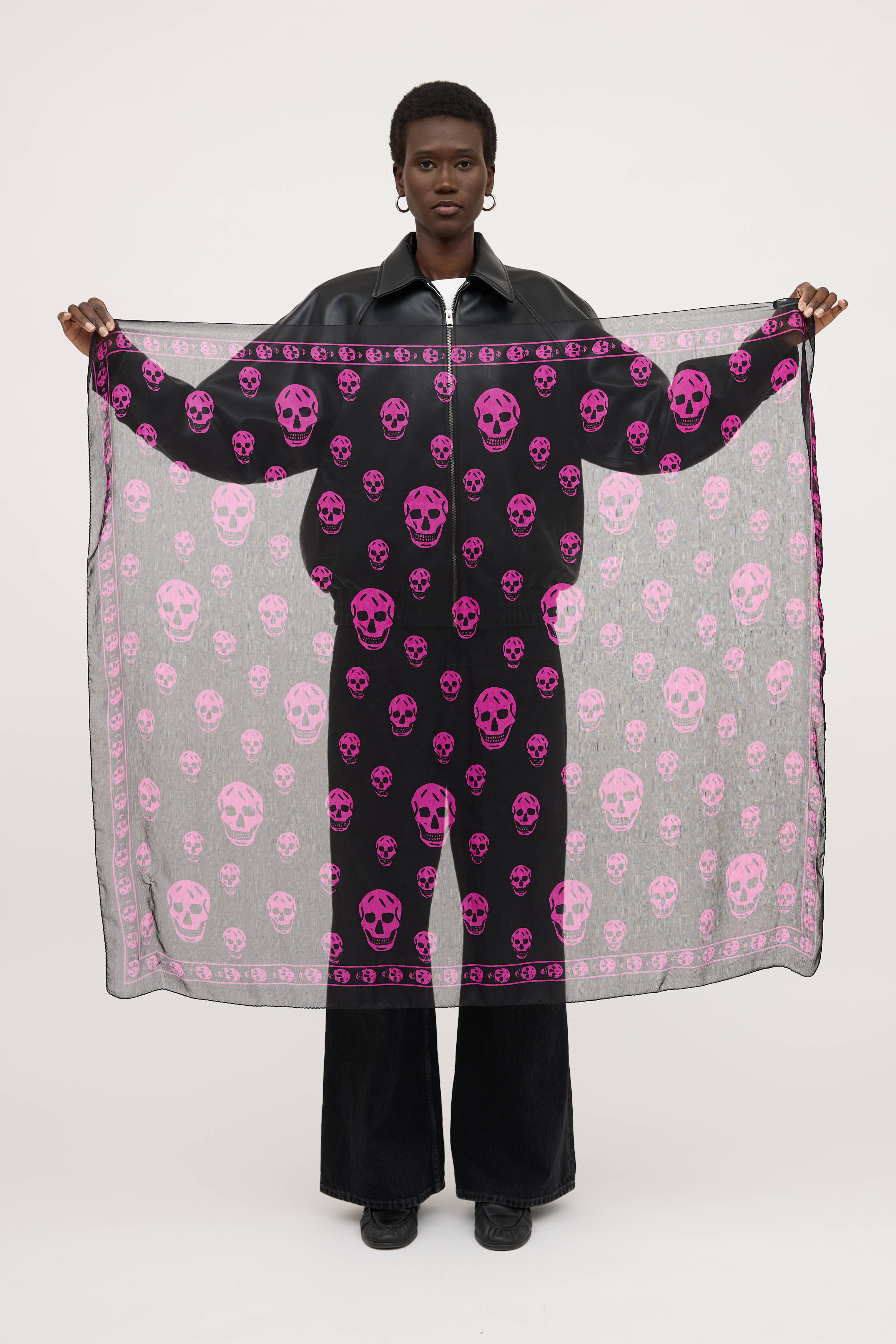 McQueen Skull Scarf