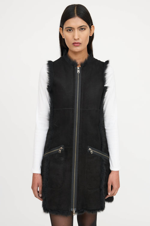 McQ Fur & Shearling Vest