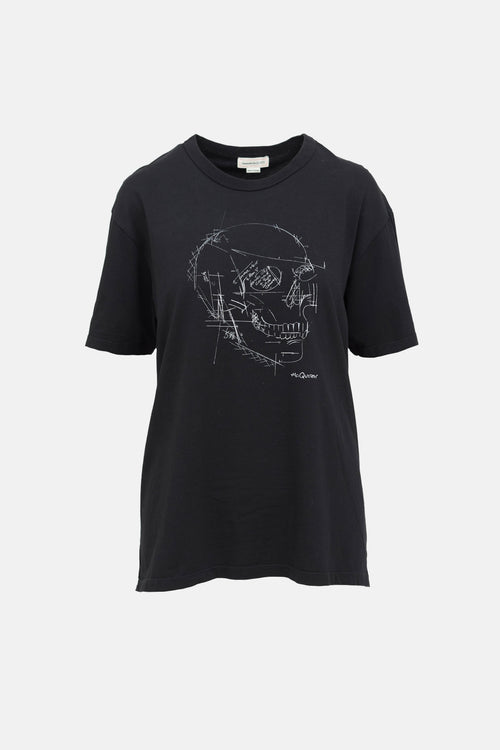 McQueen Skull Logo T-Shirt