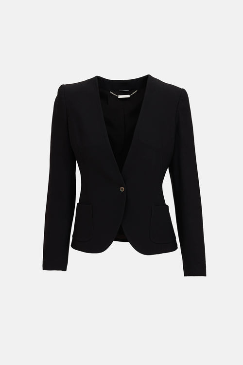 Collarless Blazer
