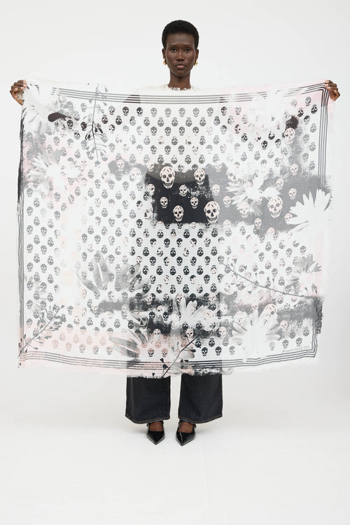 McQueen Solarized Skull Scarf
