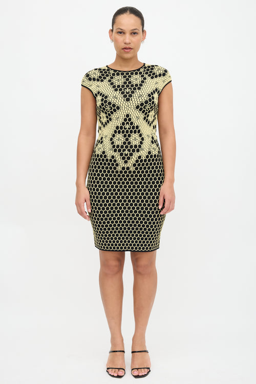McQueen Honeycomb Jacquard Dress