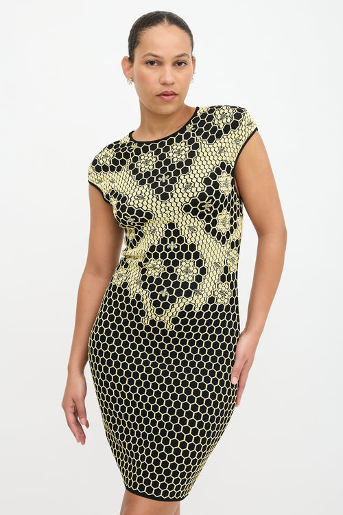 McQueen Honeycomb Jacquard Dress