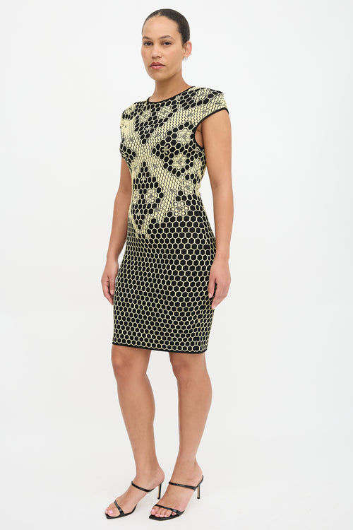 McQueen Honeycomb Jacquard Dress