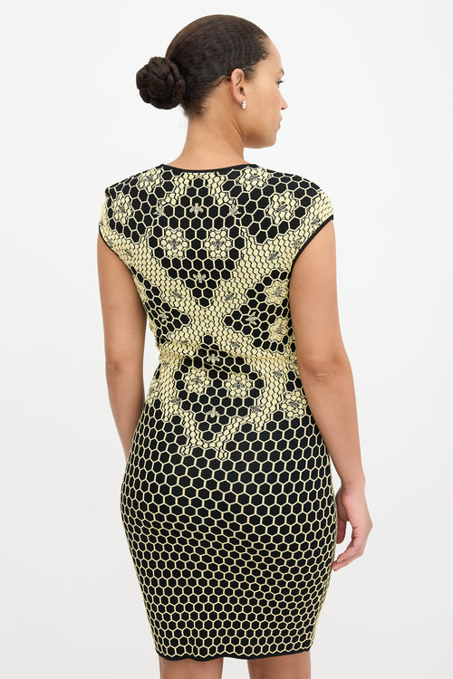McQueen Honeycomb Jacquard Dress