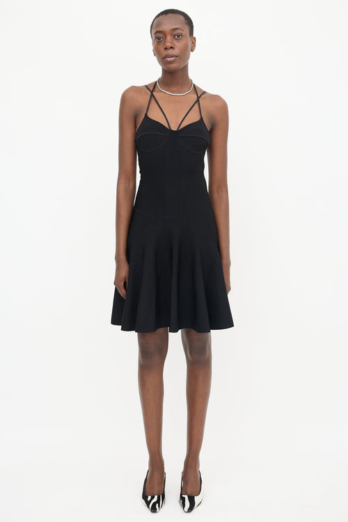 McQueen Knit Flared Dress
