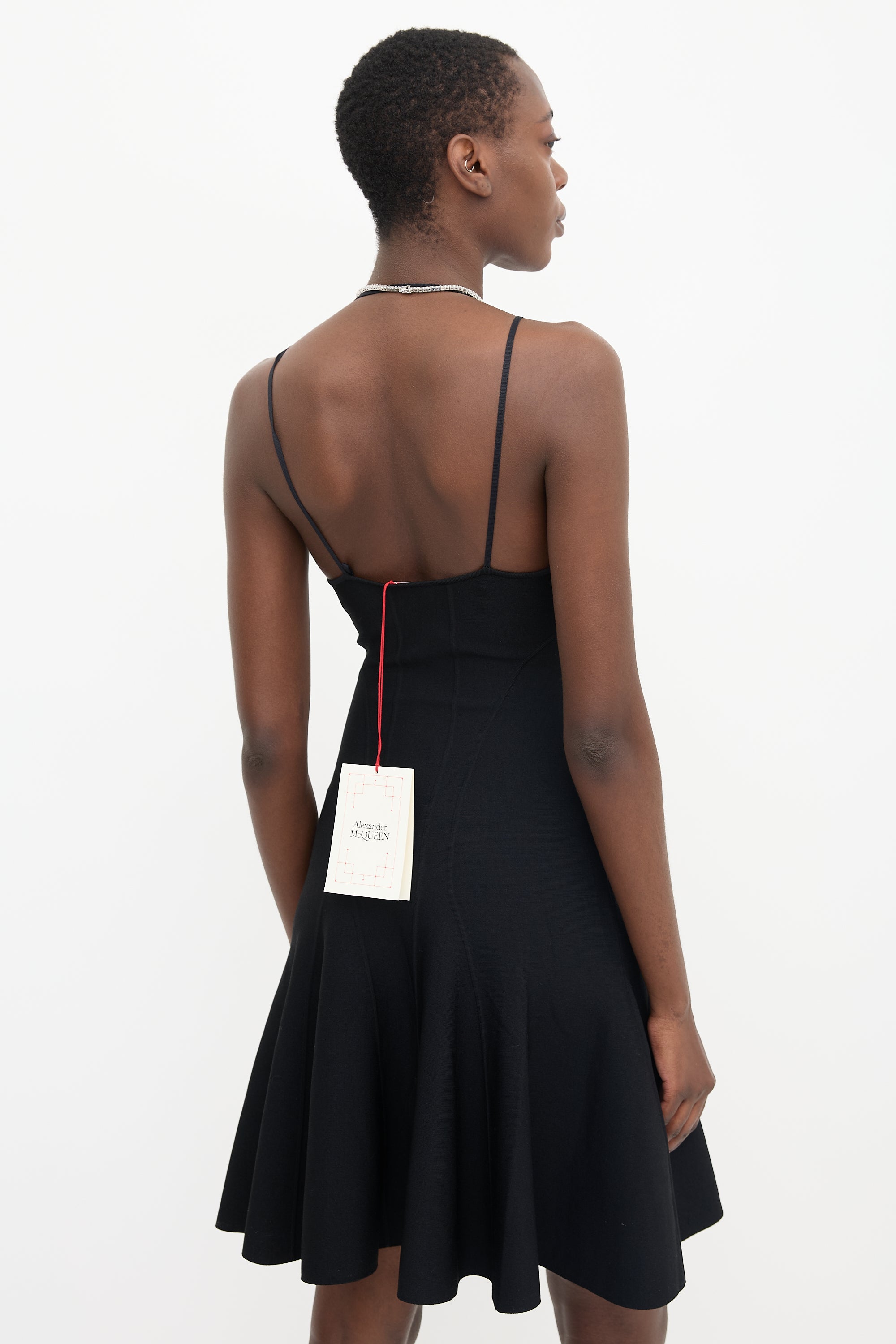 McQueen Knit Flared Dress